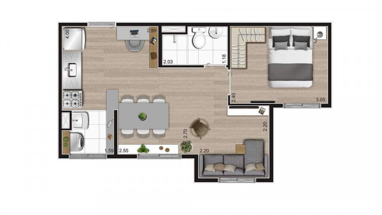 Imagem Apartamento com 2 Quartos à Venda, 35 m² em Mooca - São Paulo