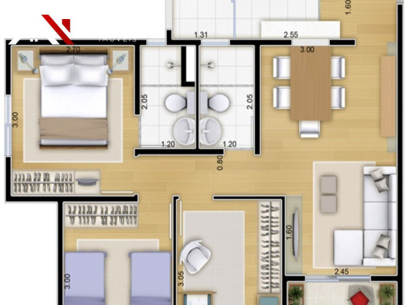 Imagem Apartamento com 2 Quartos à Venda, 45 m² em Vila Mendes - São Paulo