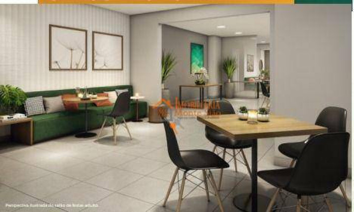 Imagem Apartamento com 2 Quartos à Venda, 43 m² em Vila Antonieta - Guarulhos