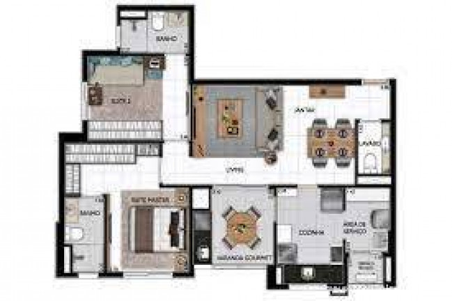 Imagem Apartamento com 3 Quartos à Venda, 83 m² em Jardim Belo Horizonte - Campinas Imagem Apartamento com 3 Quartos à Venda, 83 m² em Jardim Belo Horizonte - Campinas