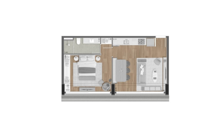 Imagem Apartamento com 1 Quarto à Venda, 103 m² em Itaim Bibi - São Paulo