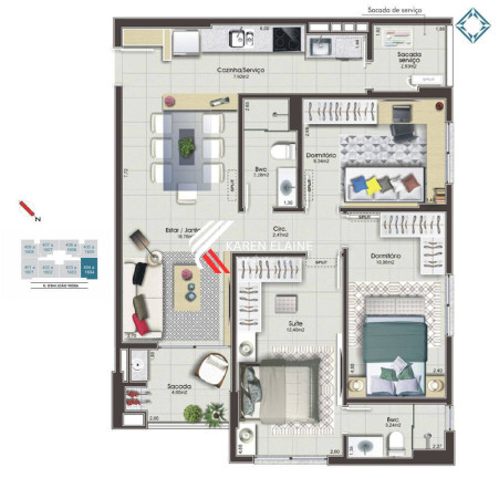 Imagem Apartamento com 3 Quartos à Venda, 84 m² em Campinas - São José