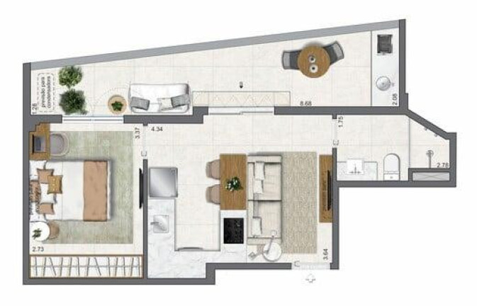 Imagem Apartamento com 1 Quarto à Venda, 37 m² em Leblon - Rio De Janeiro