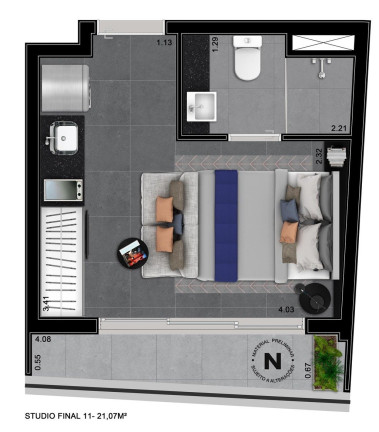 Imagem Imóvel com 1 Quarto à Venda, 20 m² em Consolação - São Paulo