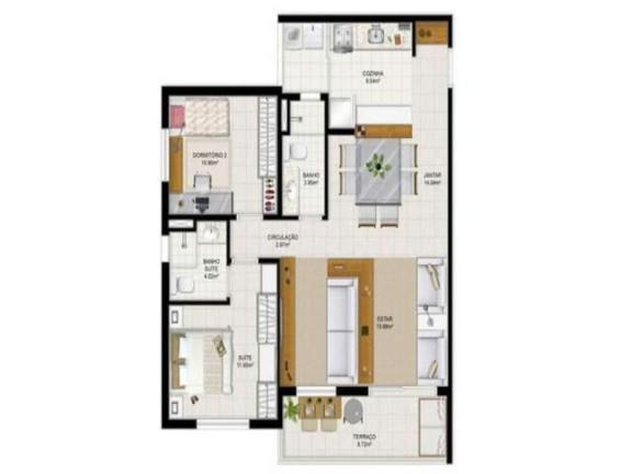 Apartamento com 2 Quartos à Venda, 51 m² em Piatã - Salvador