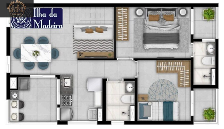 Imagem Apartamento com 2 Quartos à Venda, 57 m² em Jardim - Santo André