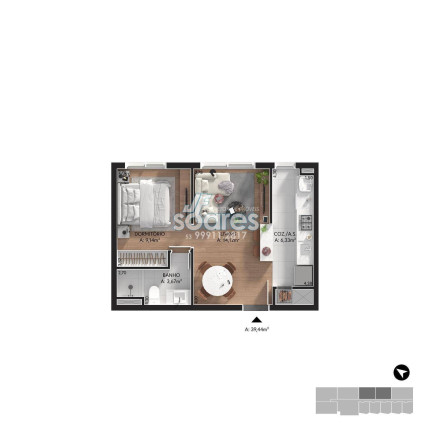 Imagem Apartamento com 2 Quartos à Venda, 91 m² em São Gonçalo - Pelotas