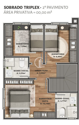Imagem Sobrado com 3 Quartos à Venda, 89 m² em Desvio Rizzo - Caxias Do Sul