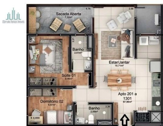 Imagem Apartamento com 2 Quartos à Venda, 67 m² em Santa Rita - Bento Gonçalves Imagem Apartamento com 2 Quartos à Venda, 67 m² em Santa Rita - Bento Gonçalves