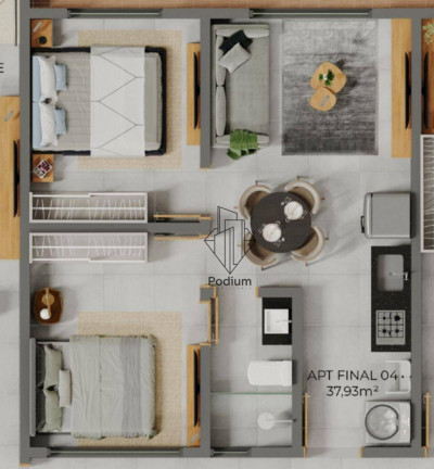 Imagem Apartamento com 2 Quartos à Venda, 37 m² em Intermares - Cabedelo