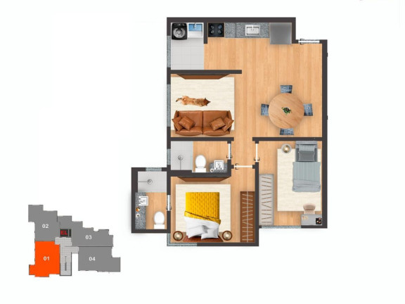 Imagem Apartamento com 2 Quartos à Venda, 53 m² em Nova Vista - Belo Horizonte Imagem Apartamento com 2 Quartos à Venda, 53 m² em Nova Vista - Belo Horizonte