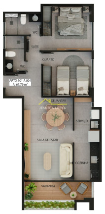 Imagem Apartamento com 2 Quartos à Venda, 58 m² em Intermares - Cabedelo