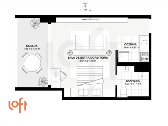 Imagem Apartamento com 1 Quarto à Venda, 41 m² em Brooklin - São Paulo Imagem Apartamento com 1 Quarto à Venda, 41 m² em Brooklin - São Paulo