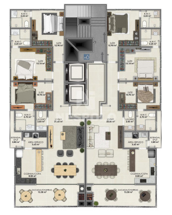 Imagem Apartamento à Venda, 244 m² em Meia Praia - Itapema