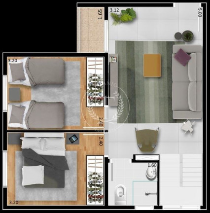 Imagem Cobertura com 2 Quartos à Venda, 42 m² em Jardim Centenário - Guarulhos