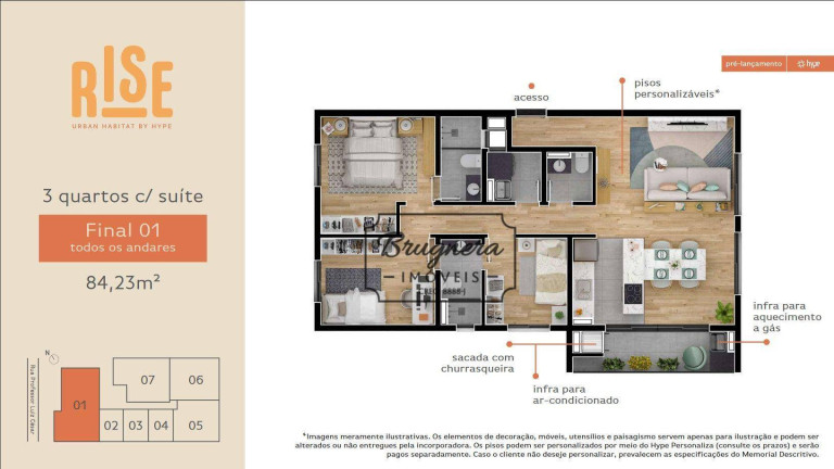 Imagem Apartamento com 3 Quartos à Venda, 84 m² em água Verde - Curitiba Imagem Apartamento com 3 Quartos à Venda, 84 m² em água Verde - Curitiba