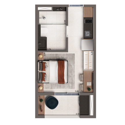 Imagem Apartamento com 1 Quarto à Venda, 24 m² em Vila Clementino - São Paulo