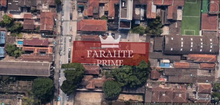 Terreno à Venda, 1.000 m² em Vila Mathias - Santos