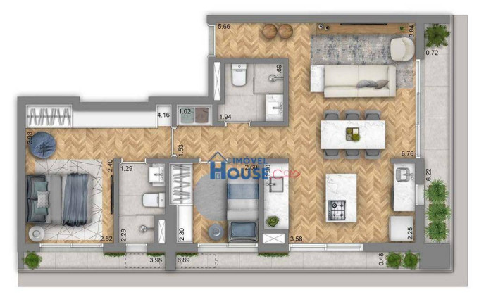 Imagem Apartamento com 2 Quartos à Venda, 75 m² em Perdizes - São Paulo