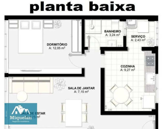 Imagem Apartamento com 1 Quarto à Venda, 54 m² em Mooca - São Paulo