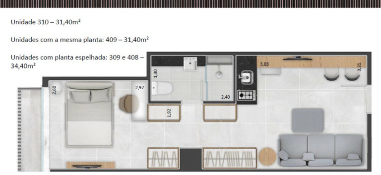 Imagem Imóvel com 1 Quarto à Venda, 31 m² em Jardim Paulista - São Paulo