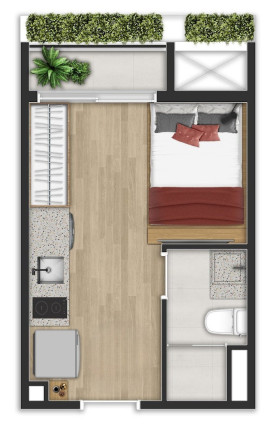 Imagem Apartamento com 1 Quarto à Venda, 35 m² em Indianópolis - São Paulo Imagem Apartamento com 1 Quarto à Venda, 35 m² em Indianópolis - São Paulo