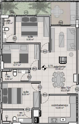 Imagem Apartamento com 2 Quartos à Venda, 64 m² em Intermares - Cabedelo