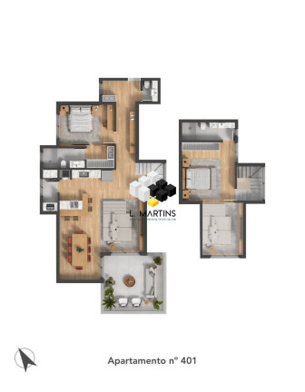 Imagem Apartamento com 3 Quartos à Venda, 193 m² em Centro - Gramado Imagem Apartamento com 3 Quartos à Venda, 193 m² em Centro - Gramado