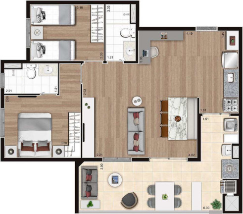 Imagem Apartamento com 2 Quartos à Venda, 39 m² em Vila Leopoldina - São Paulo