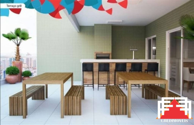 Imagem Apartamento com 1 Quarto à Venda, 51 m² em Guilhermina - Praia Grande
