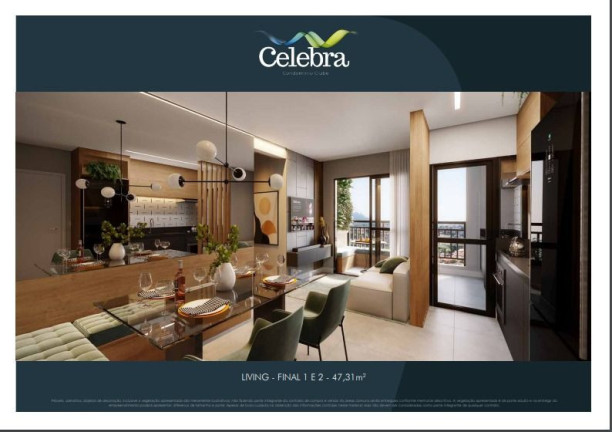 Imagem Apartamento com 2 Quartos à Venda, 46 m²