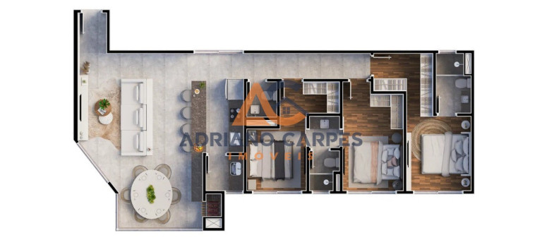 Imagem Imóvel com 3 Quartos à Venda, 101 m² em Centro - Penha Imagem Imóvel com 3 Quartos à Venda, 101 m² em Centro - Penha