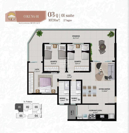 Imagem Apartamento com 3 Quartos à Venda, 95 m² em Praia Do Morro - Guarapari Imagem Apartamento com 3 Quartos à Venda, 95 m² em Praia Do Morro - Guarapari
