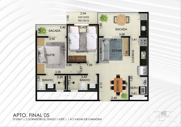 Imagem Apartamento com 3 Quartos à Venda, em Toninhas - Ubatuba Imagem Apartamento com 3 Quartos à Venda, em Toninhas - Ubatuba