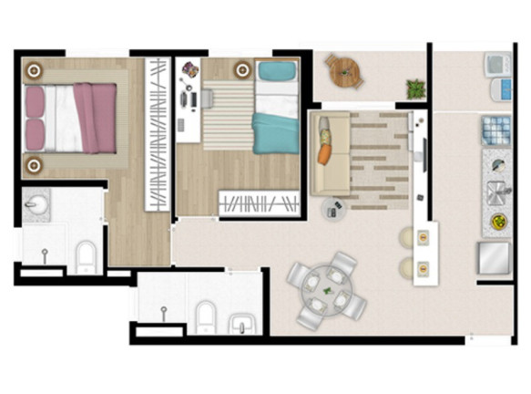 Imagem Imóvel com 2 Quartos à Venda, 57 m² em Taboão - São Bernardo Do Campo Imagem Imóvel com 2 Quartos à Venda, 57 m² em Taboão - São Bernardo Do Campo