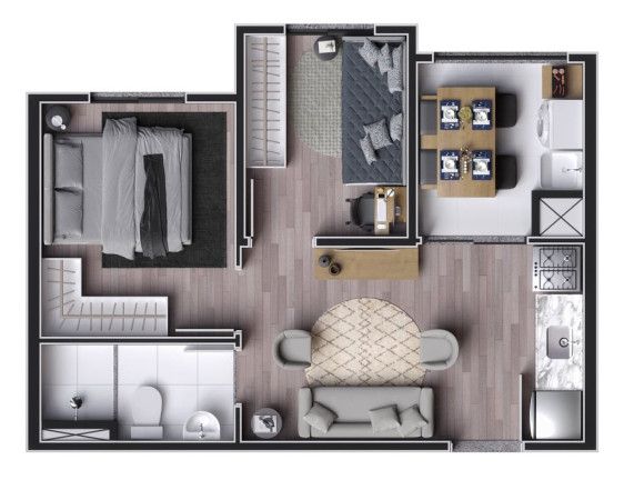 Imagem Apartamento com 2 Quartos à Venda, 33 m² em Campo Belo - São Paulo