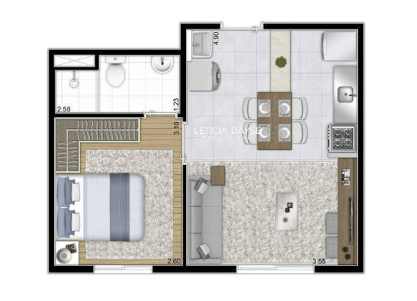 Imagem Apartamento com 1 Quarto à Venda, 32 m² em Vila Ré - São Paulo