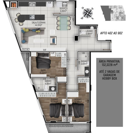 Imagem Apartamento com 3 Quartos à Venda, 133 m² em Centro - Santa Maria Imagem Apartamento com 3 Quartos à Venda, 133 m² em Centro - Santa Maria