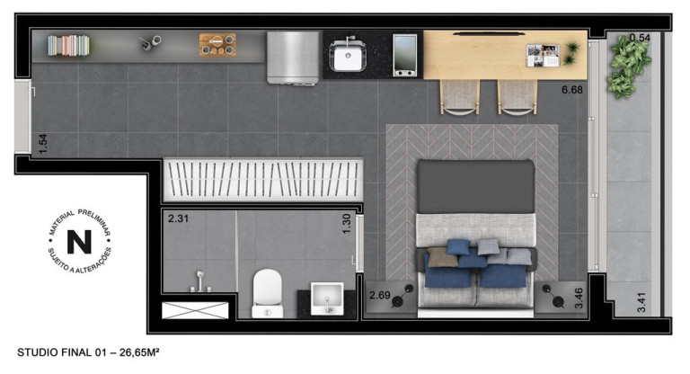 Imagem Imóvel com 2 Quartos à Venda, 64 m² em Consolação - São Paulo