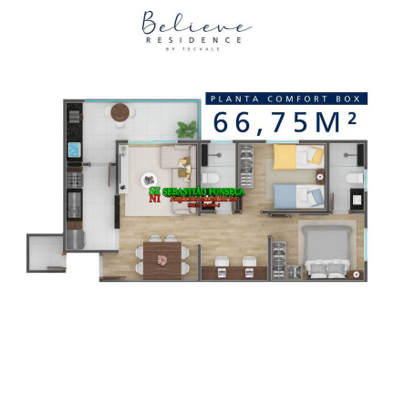 Imagem Apartamento com 2 Quartos à Venda, 64 m² em Jardim Ismênia - São José Dos Campos Imagem Apartamento com 2 Quartos à Venda, 64 m² em Jardim Ismênia - São José Dos Campos