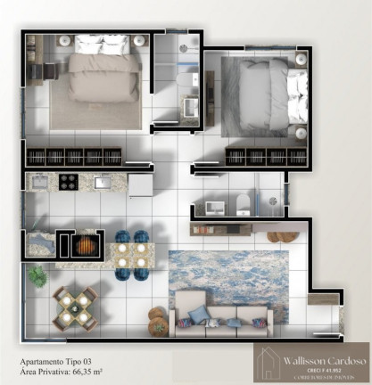 Imagem Apartamento com 2 Quartos à Venda, 65 m² em Tabuleiro - Camboriú Imagem Apartamento com 2 Quartos à Venda, 65 m² em Tabuleiro - Camboriú