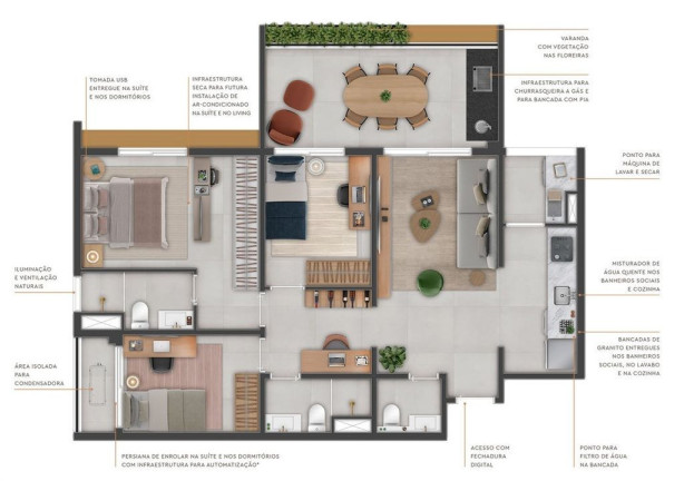 Imagem Apartamento com 3 Quartos à Venda, 86 m² em Mirandópolis - São Paulo Imagem Apartamento com 3 Quartos à Venda, 86 m² em Mirandópolis - São Paulo