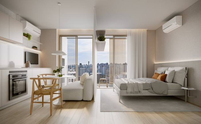 Imagem Apartamento com 1 Quarto à Venda, 31 m² em Mercês - Curitiba Imagem Apartamento com 1 Quarto à Venda, 31 m² em Mercês - Curitiba