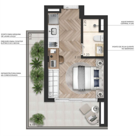 Imagem Imóvel com 1 Quarto à Venda, 37 m² em Perdizes - São Paulo