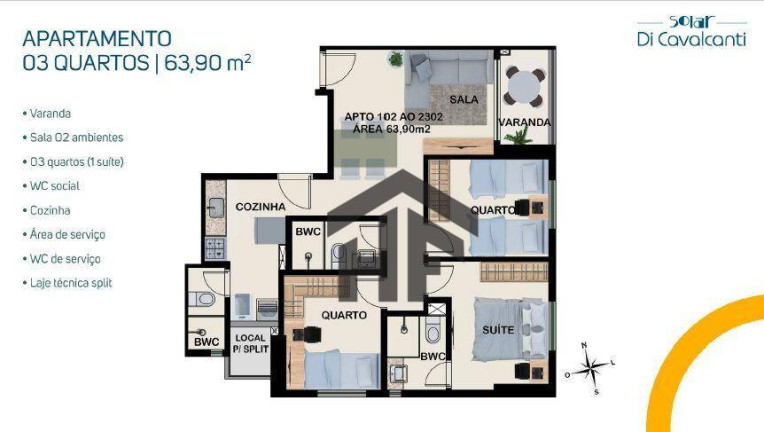 Imagem Apartamento com 3 Quartos à Venda, 64 m² em Madalena - Recife