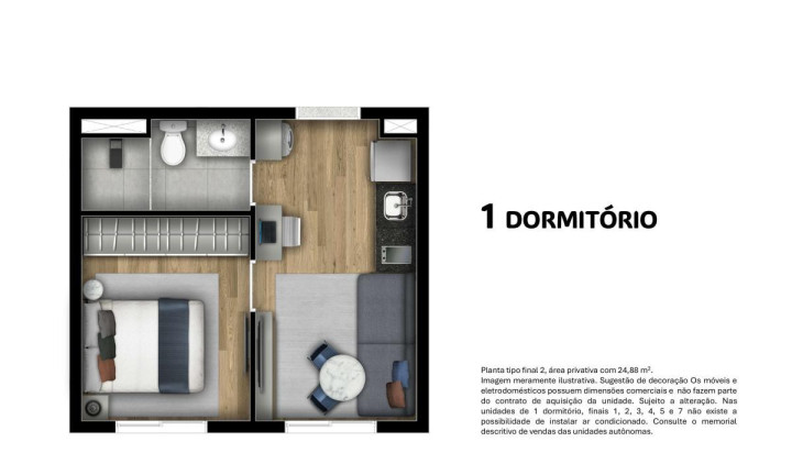 Imagem Apartamento com 1 Quarto à Venda, 25 m² em Santa Cecília - São Paulo