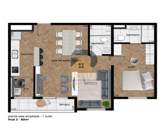 Imagem Imóvel com 2 Quartos à Venda, 60 m² em São Luiz - Itu