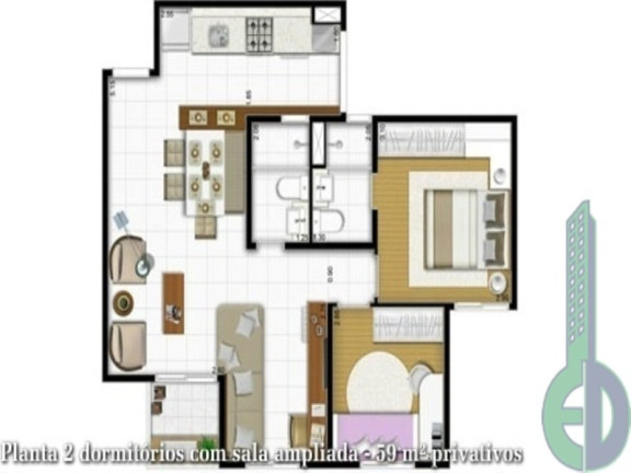 Imagem Imóvel com 3 Quartos à Venda, 59 m² em Planalto - Sao Bernardo Do Campo Imagem Imóvel com 3 Quartos à Venda, 59 m² em Planalto - Sao Bernardo Do Campo