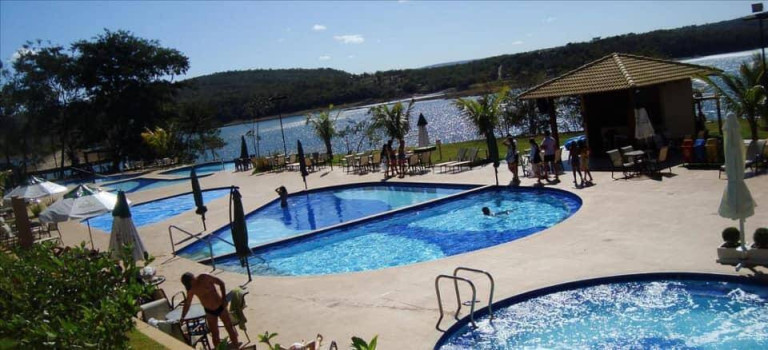 Imagem Apartamento com 2 Quartos à Venda, 50 m² em Condomínio Aldeia Do Lago Flats E Bangalôs - Caldas Novas