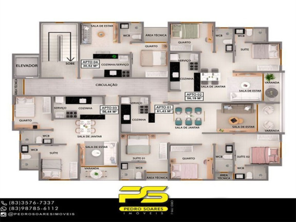 Imagem Apartamento com 1 Quarto à Venda, 30 m² em Bessa - João Pessoa Imagem Apartamento com 1 Quarto à Venda, 30 m² em Bessa - João Pessoa